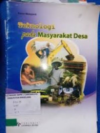 TEKNOLOGI PADA MASYARAKAT DESA